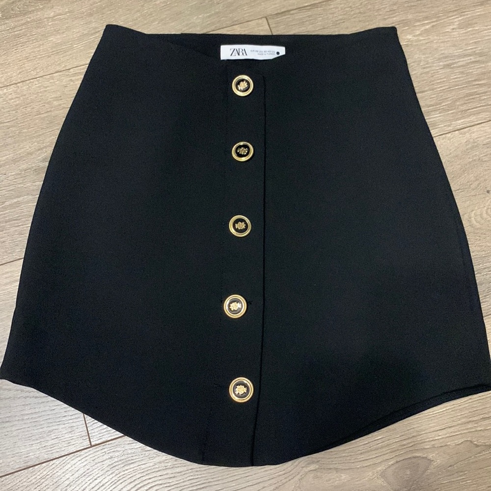 Zara black mini skirt